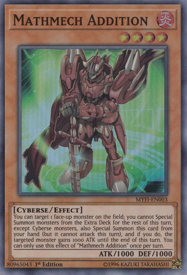 Mathmech Addition [MYFI-EN003] Super Rare 