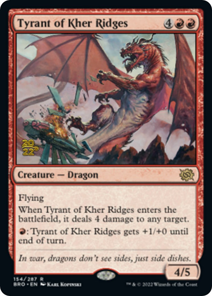 Tyrant of Kher Ridges [The Brothers' War Prerelease Promos] 