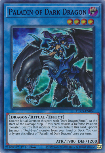 Paladin of Dark Dragon (Blue) [DLCS-EN069] Ultra Rare 