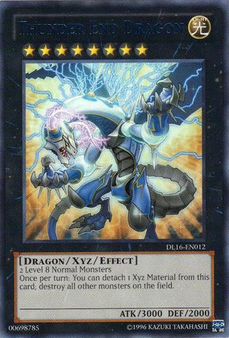 Thunder End Dragon (Blue) [DL16-EN012] Rare 