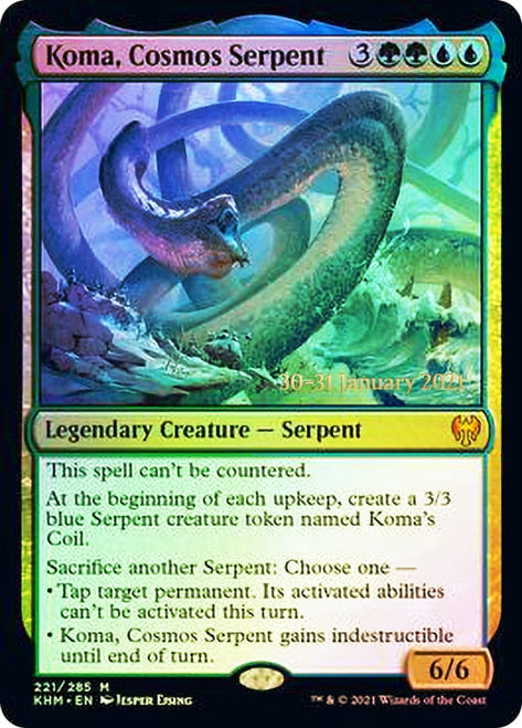 Koma, Cosmos Serpent [Kaldheim Prerelease Promos] 