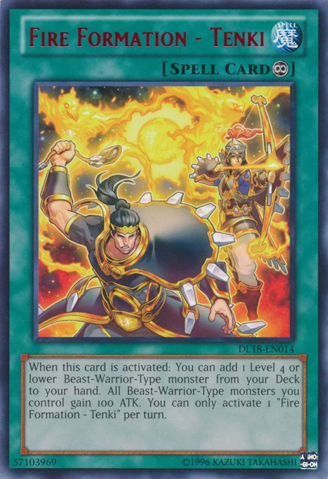 Fire Formation - Tenki (Red) [DL18-EN014] Rare 