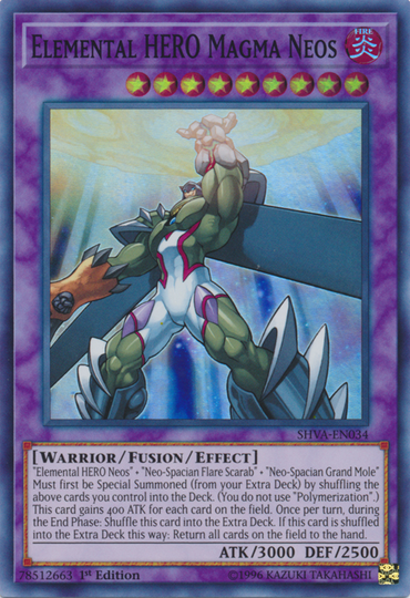 Elemental HERO Magma Neos [SHVA-EN034] Super Rare 