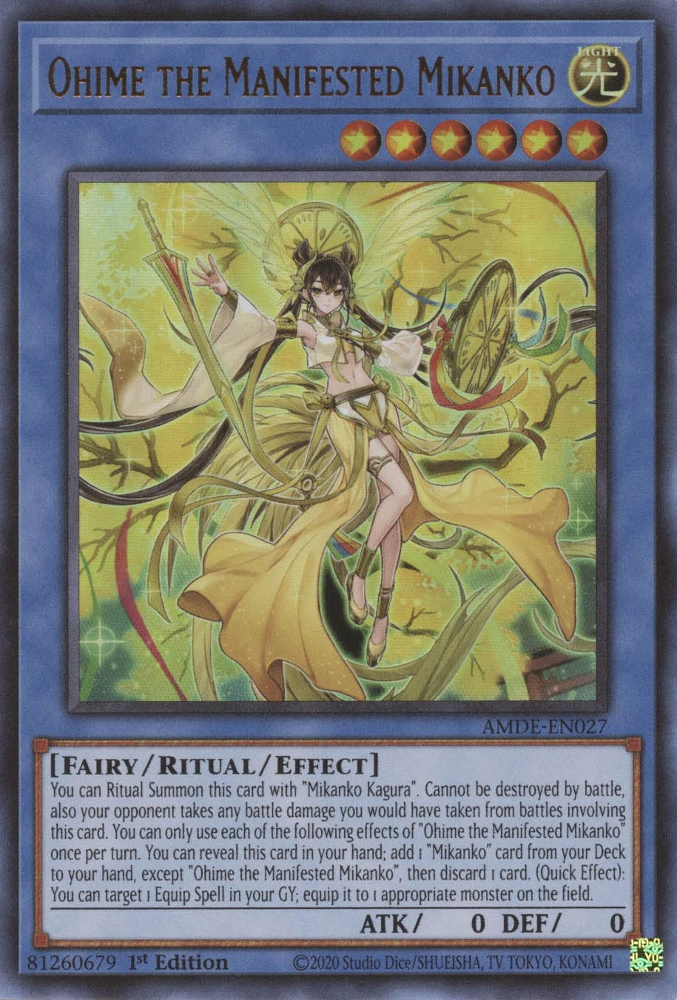 Ohime the Manifested Mikanko [AMDE-EN027] Ultra Rare 
