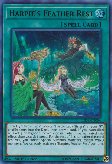 Harpie's Feather Rest [LED4-EN004] Ultra Rare 