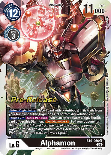 Alphamon [BT9-066] [X Record Pre-Release Promos] 