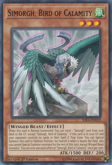Simorgh, Bird of Calamity [RIRA-EN019] Common 