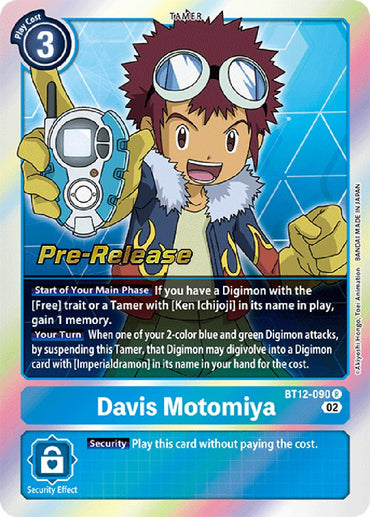Davis Motomiya [BT12-090] [Across Time Pre-Release Cards] 