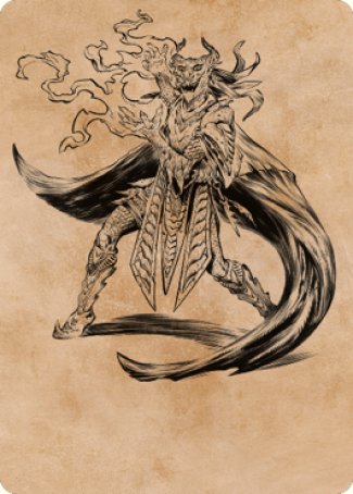 Livaan, Cultist of Tiamat Art Card [Commander Legends: Battle for Baldur's Gate Art Series] 