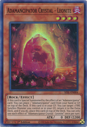 Adamancipator Crystal - Leonite [SESL-EN004] Super Rare 