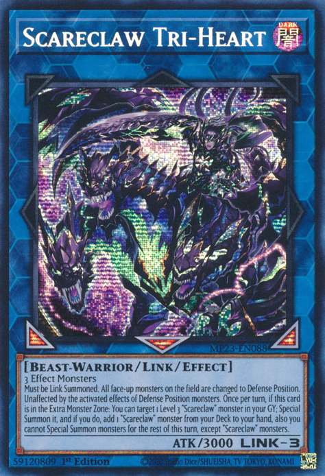 Scareclaw Tri-Heart [MP23-EN088] Prismatic Secret Rare 