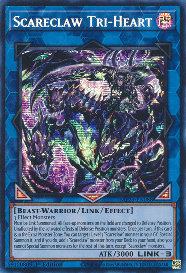 Scareclaw Tri-Heart [MP23-EN088] Prismatic Secret Rare 