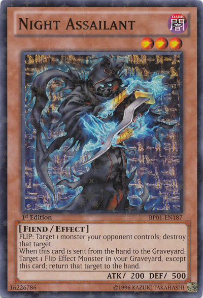 Night Assailant [BP01-EN187] Starfoil Rare 