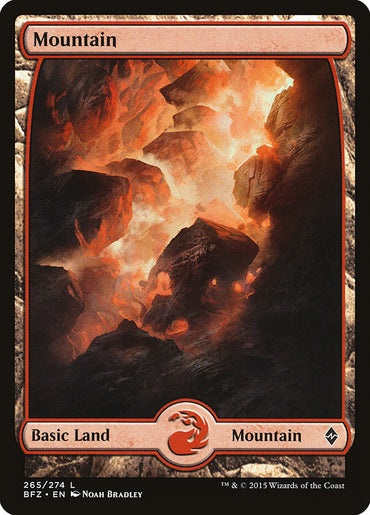 Mountain (265) (Full Art) [Battle for Zendikar] 