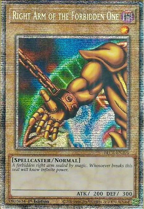 Right Arm of the Forbidden One [BLCR-EN104] Starlight Rare 