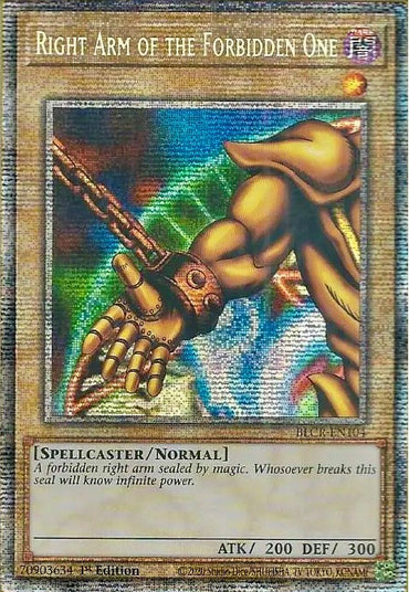 Right Arm of the Forbidden One [BLCR-EN104] Starlight Rare 