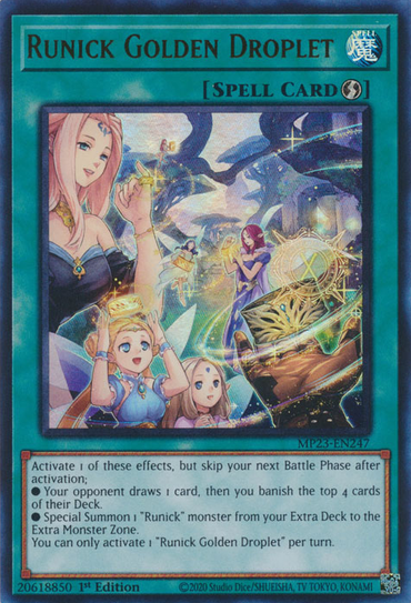Runick Golden Droplet [MP23-EN247] Ultra Rare 