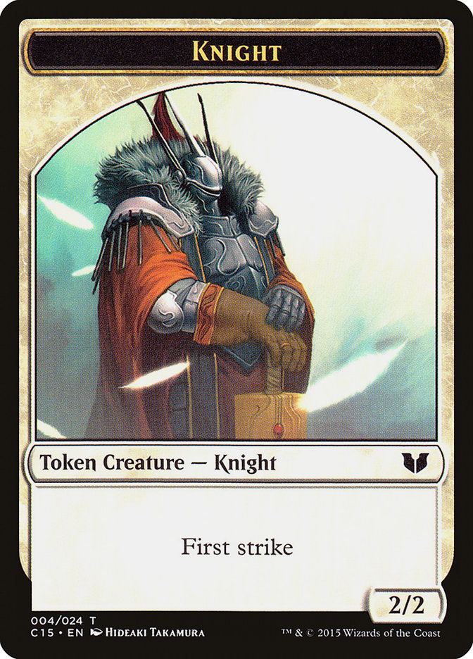 Knight (004) // Elemental Shaman Double-Sided Token [Commander 2015 Tokens] 