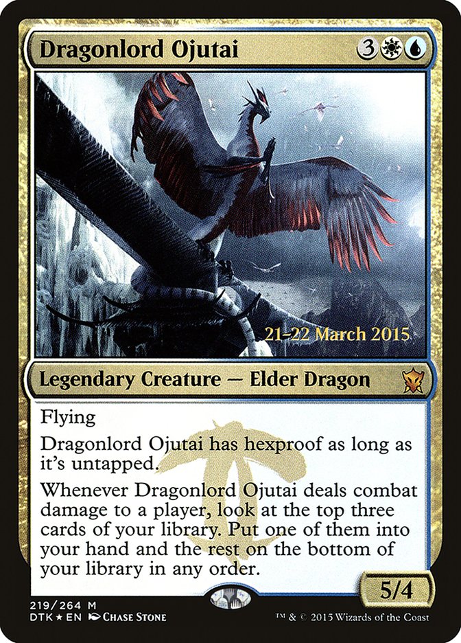 Dragonlord Ojutai [Dragons of Tarkir Prerelease Promos]