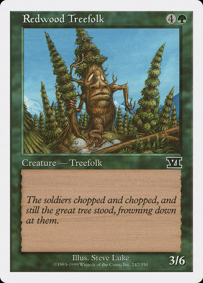 Redwood Treefolk [Classic Sixth Edition] 