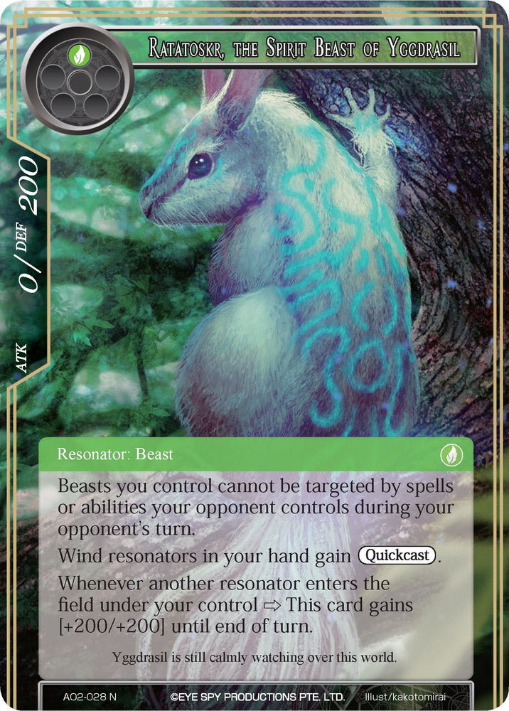 Ratatoskr, the Spirit Beast of Yggdrasil (AO2-028) [Alice Origin II]