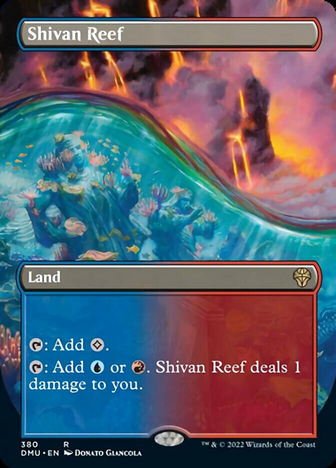 Shivan Reef (Borderless Alternate Art) [Dominaria United]