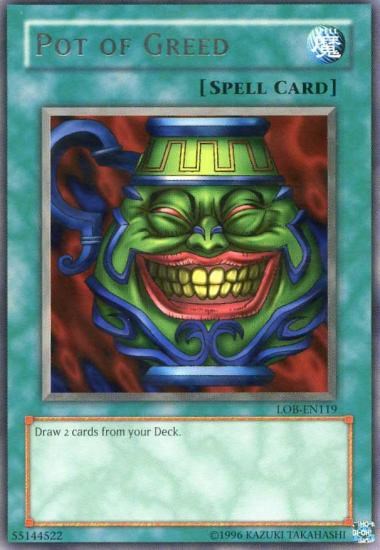 Pot of Greed [LOB-EN119] Rare 