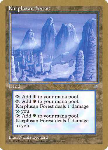 Karplusan Forest (Brian Selden) [World Championship Decks 1998] 