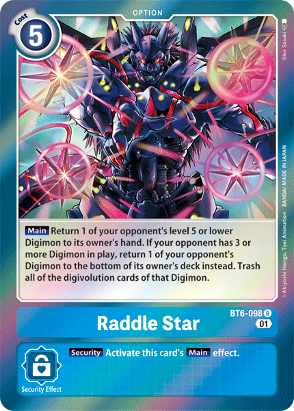 Raddle Star [BT6-098] [Double Diamond] 