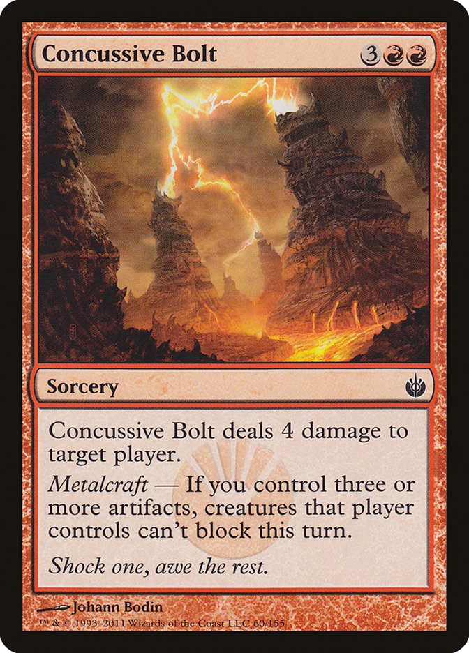 Concussive Bolt [Mirrodin Besieged] 