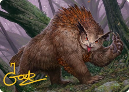 Owlbear Art Card (Gold-Stamped Signature) [Dungeons & Dragons: Adventures in the Forgotten Realms Art Series] 