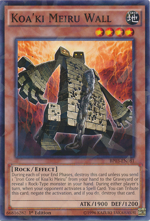 Koa'ki Meiru Wall [BP03-EN081] Shatterfoil Rare 