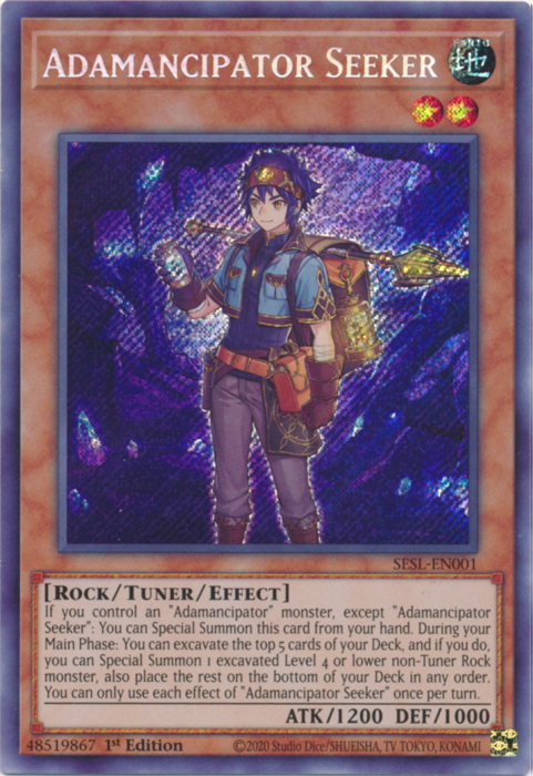 Adamancipator Seeker [SESL-EN001] Secret Rare 