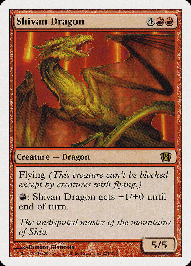 Shivan Dragon [Eighth Edition] 