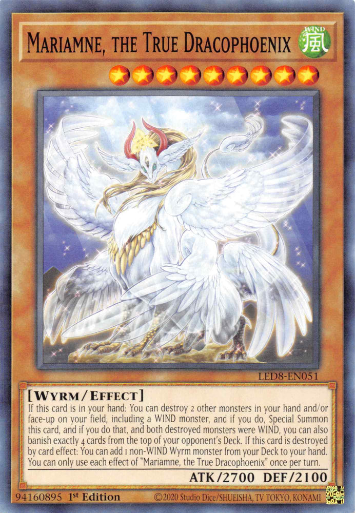 Mariamne, the True Dracophoenix [LED8-EN051] Common 