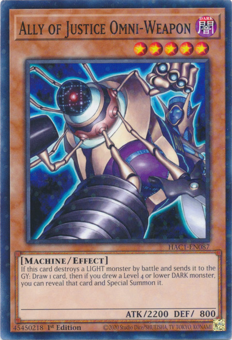 Ally of Justice Omni-Weapon (Duel Terminal) [HAC1-EN087] Common 