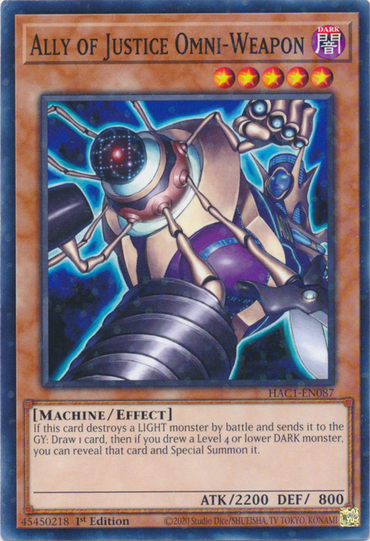 Ally of Justice Omni-Weapon (Duel Terminal) [HAC1-EN087] Common 