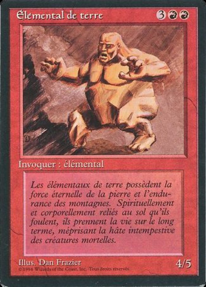 Earth Elemental [Foreign Black Border] 