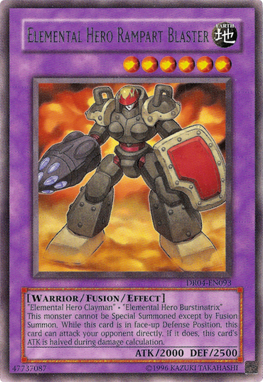 Elemental Hero Rampart Blaster [DR04-EN093] Rare 