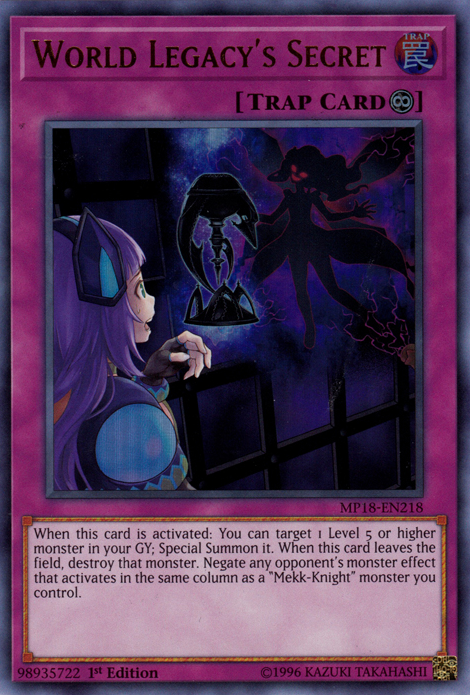 World Legacy's Secret [MP18-EN218] Ultra Rare 