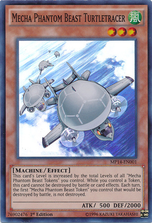 Mecha Phantom Beast Turtletracer [MP14-EN001] Super Rare 