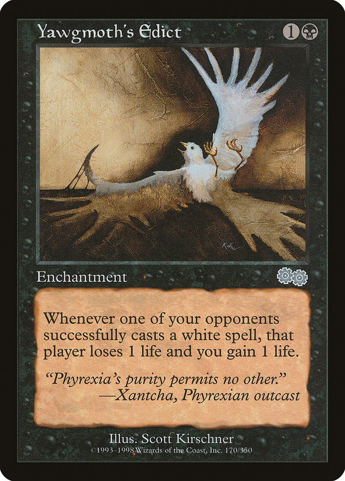 Yawgmoth's Edict [Urza's Saga] 