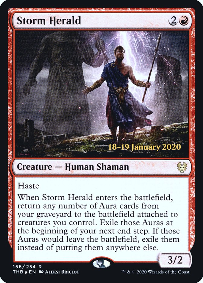 Storm Herald [Theros Beyond Death Prerelease Promos] 