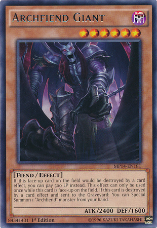 Archfiend Giant [MP14-EN181] Rare 