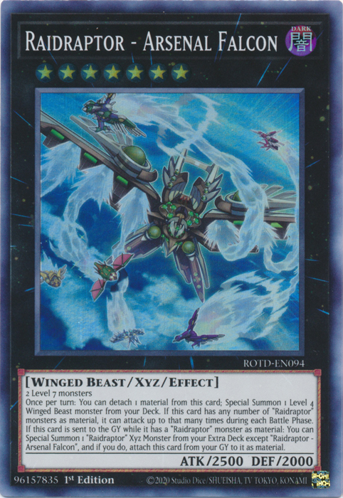 Raidraptor - Arsenal Falcon [ROTD-EN094] Super Rare 