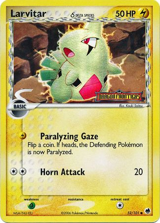 Larvitar (52/101) (Delta Species) (Stamped) [EX: Dragon Frontiers]