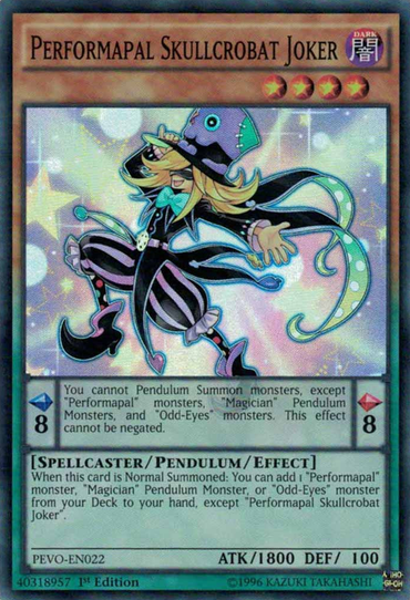 Performapal Skullcrobat Joker [PEVO-EN022] Super Rare 