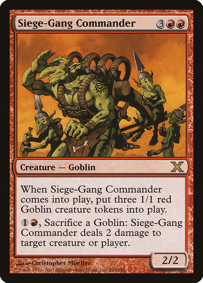 Siege-Gang Commander [Tenth Edition] 