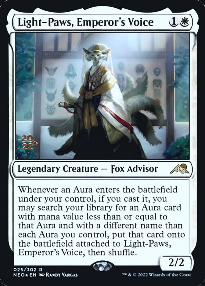 Light-Paws, Emperor's Voice [Kamigawa: Neon Dynasty Prerelease Promos] 