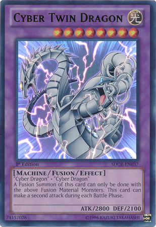 Cyber ​​Twin Dragon [SDCR-EN037] Ultra Rare 